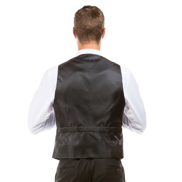 ZeGarie Tailored Fit Suit Separates Vest, Black (Tailored to Move and Flex) - Picture 2 of 4